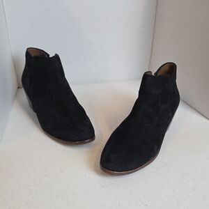Sam Edelman Women’s Black Suede Petty Ankle Booties Size 10